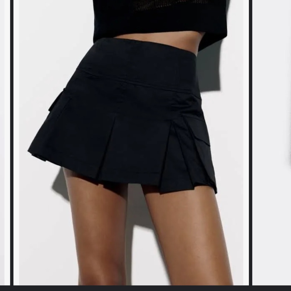 Zara pleated skort